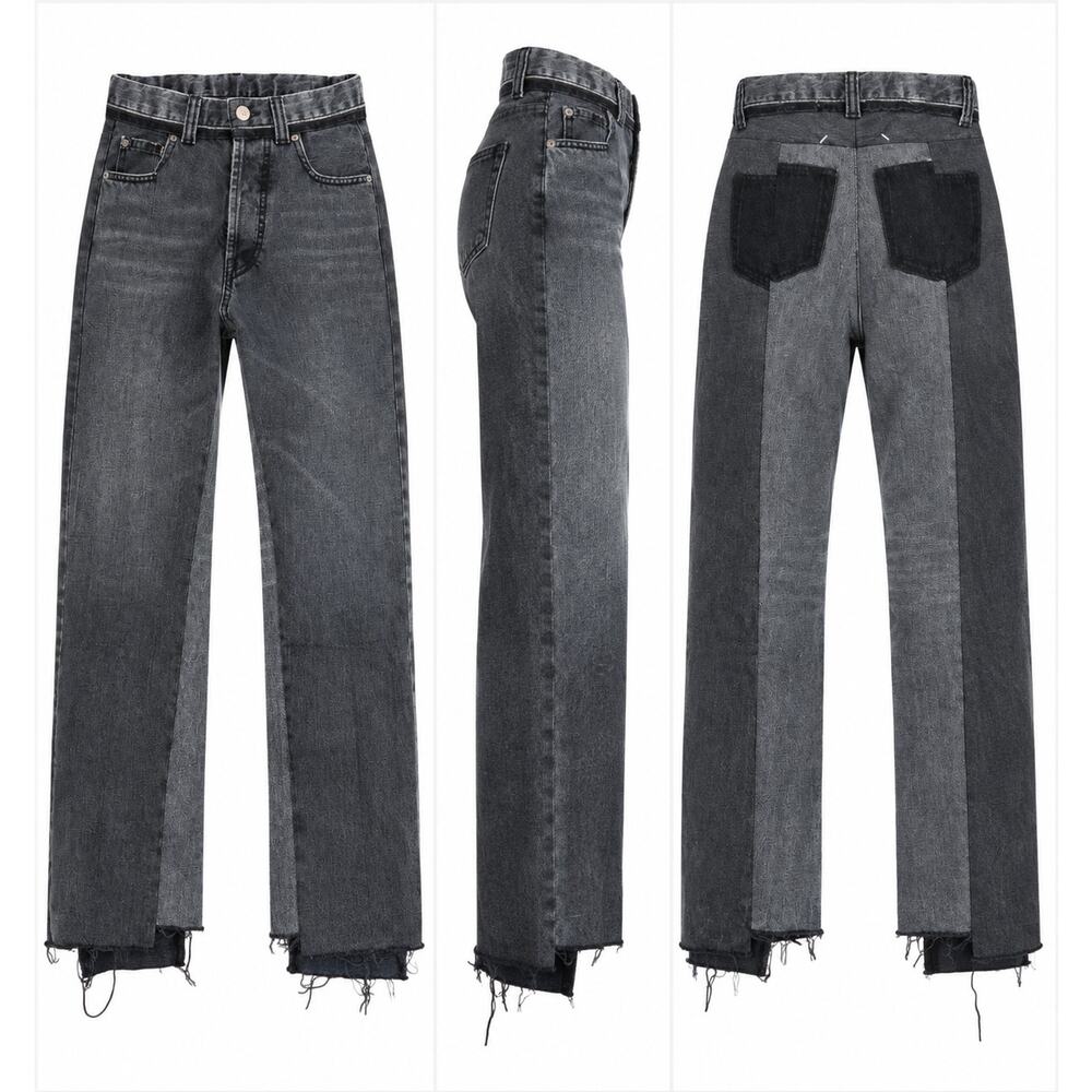 Maison Margiela Black High Rise Straight Leg Jeans FR 36 US 4 NWT - Picture 9 of 12